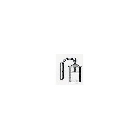 Arroyo Craftsman 5" mission wall mount without overlay (empty) MB-5ERM-VP